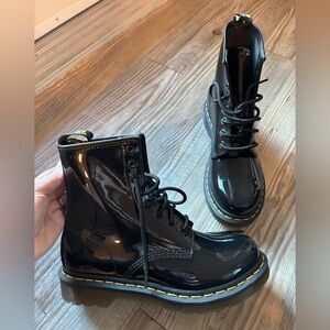 Dr. Martens Black Patent Leather Boots